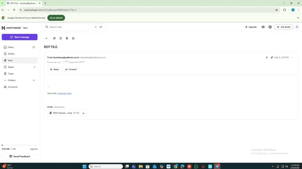 Step 4: First Demo Delivery — AlgoTradingBot workflow screenshot